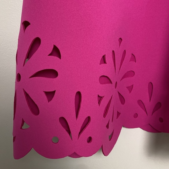 Badgley Mischka Collection Sleeveless Fit And Flare Cutout Cocktail Dress Size 8 - Picture 4 of 16